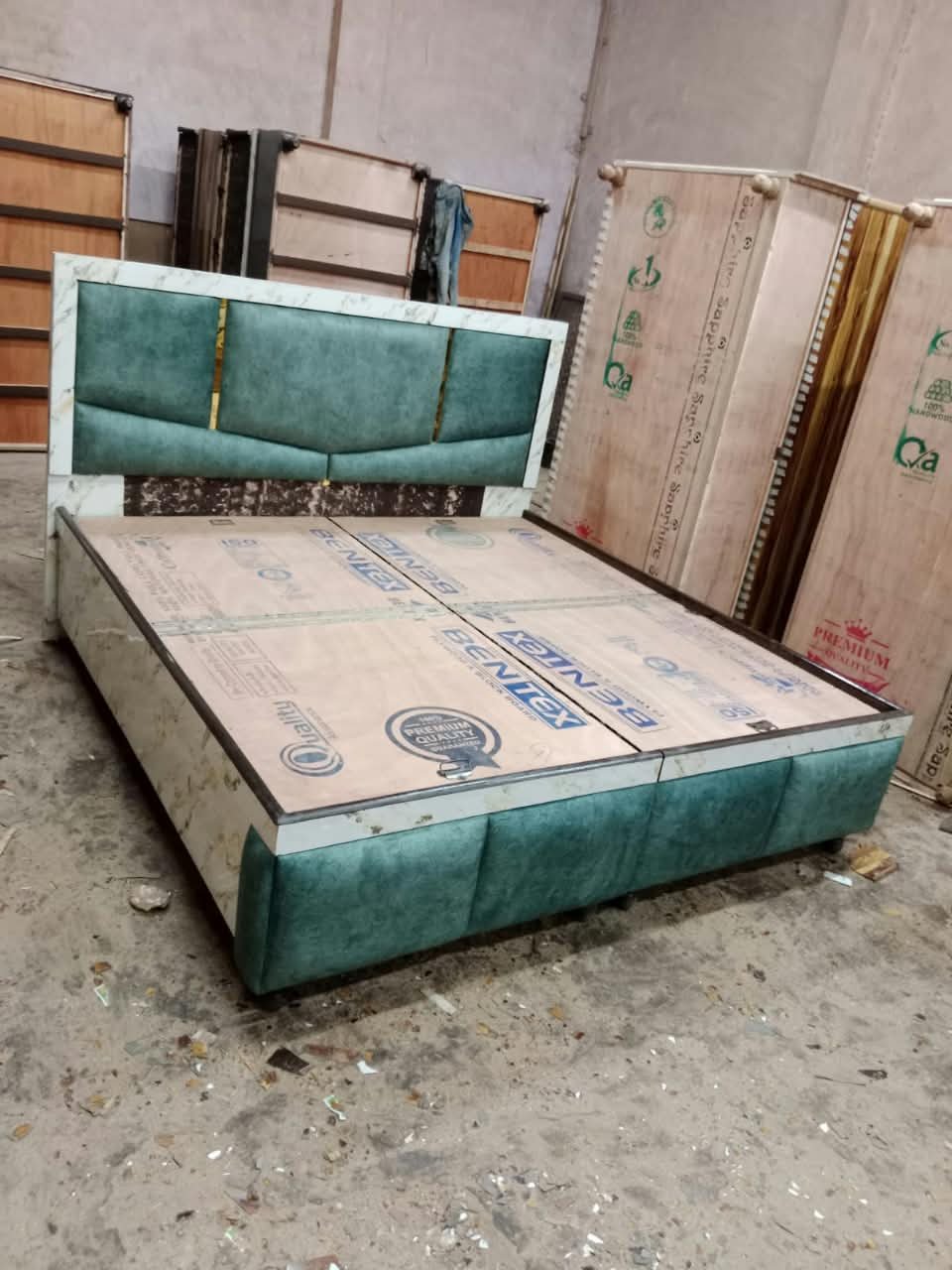 Green Double Bed Beds